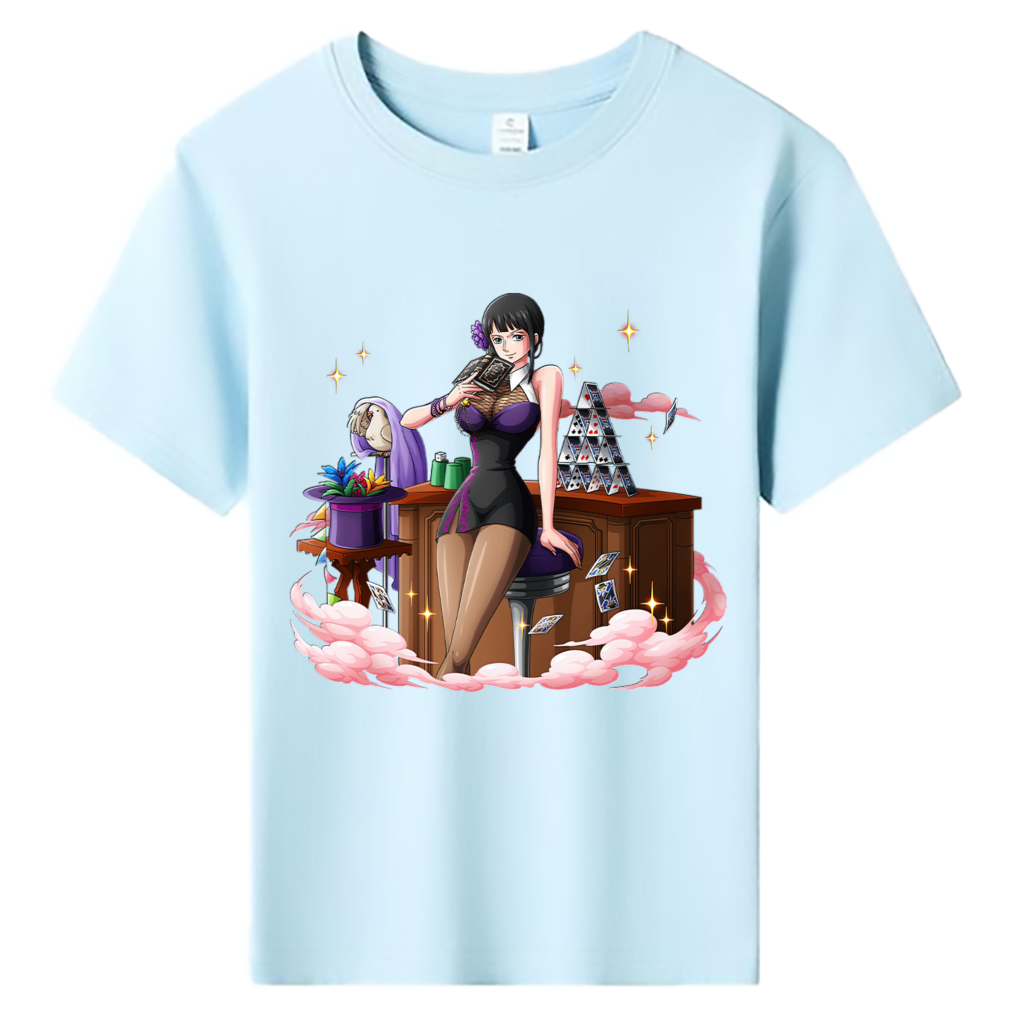 ワンピース ニコ・ロビン ONE PIECE Nico Robin 綿100％キッズTシャツ（フロントプリント）
